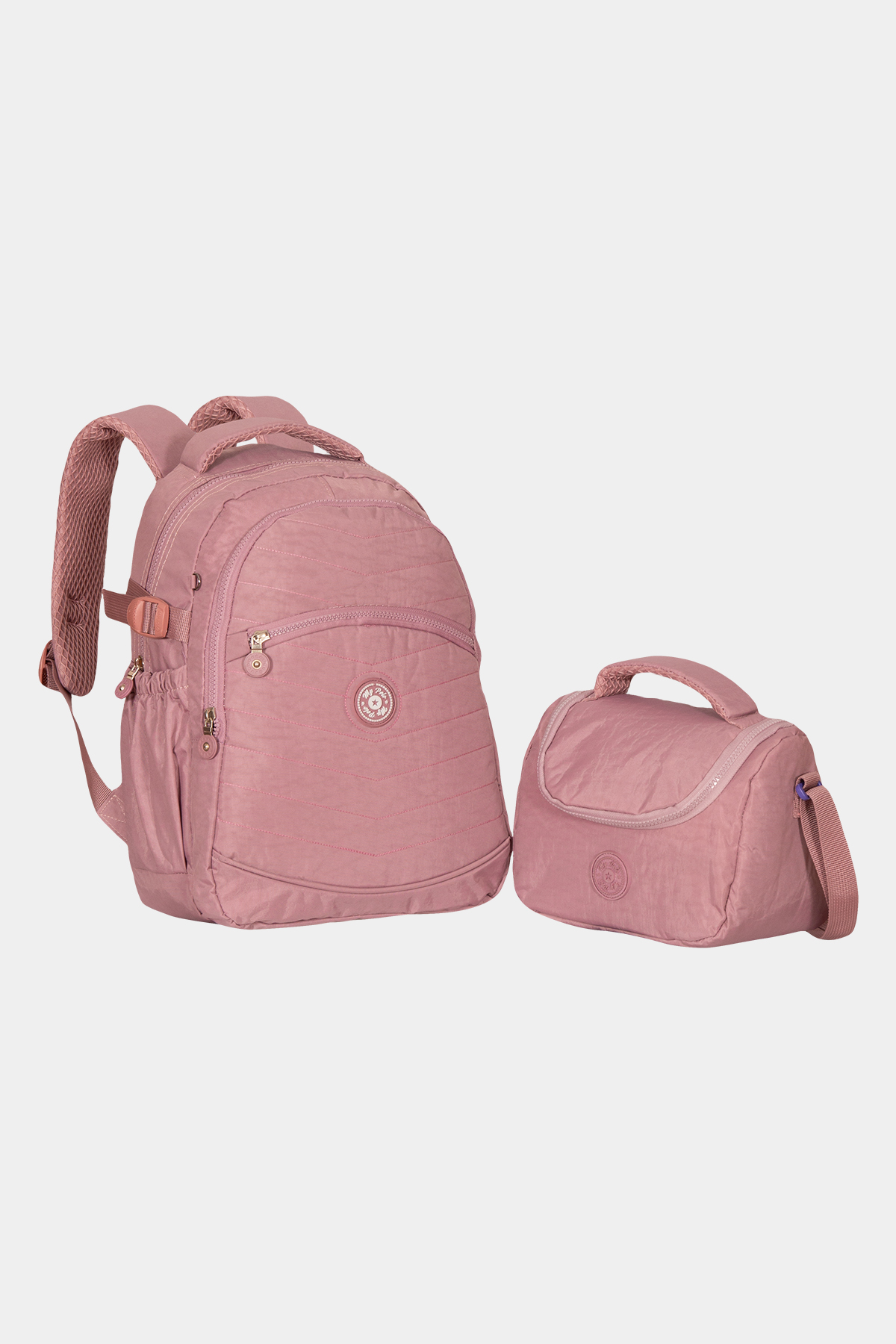 8620 Beslenme Çantalı İlk Okul Sırt Çantası Takımı RENK: GÜL KURUSU resmi