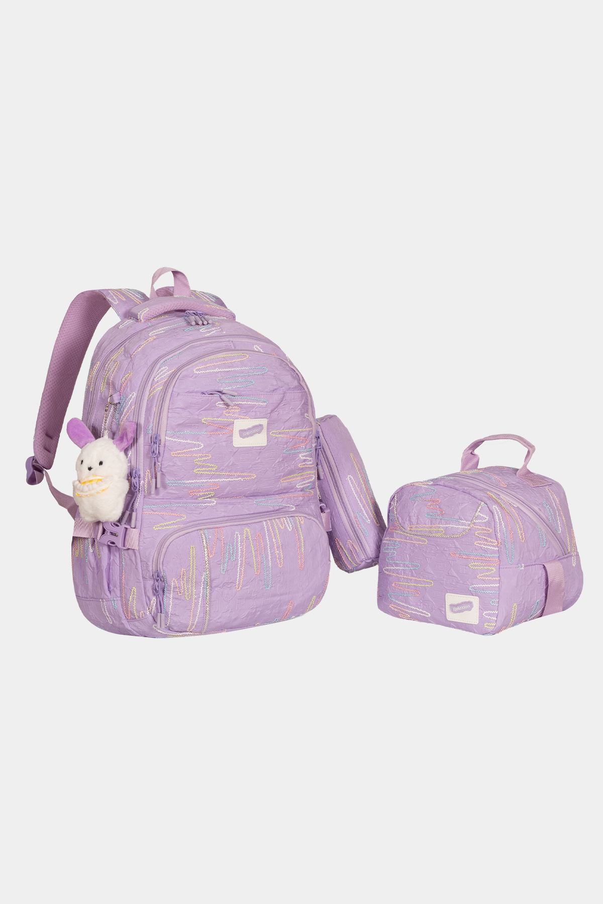 1430 Beslenme Ve Kalemlikli İlkokul Sırt Çantası Takımı RENK: Lila resmi