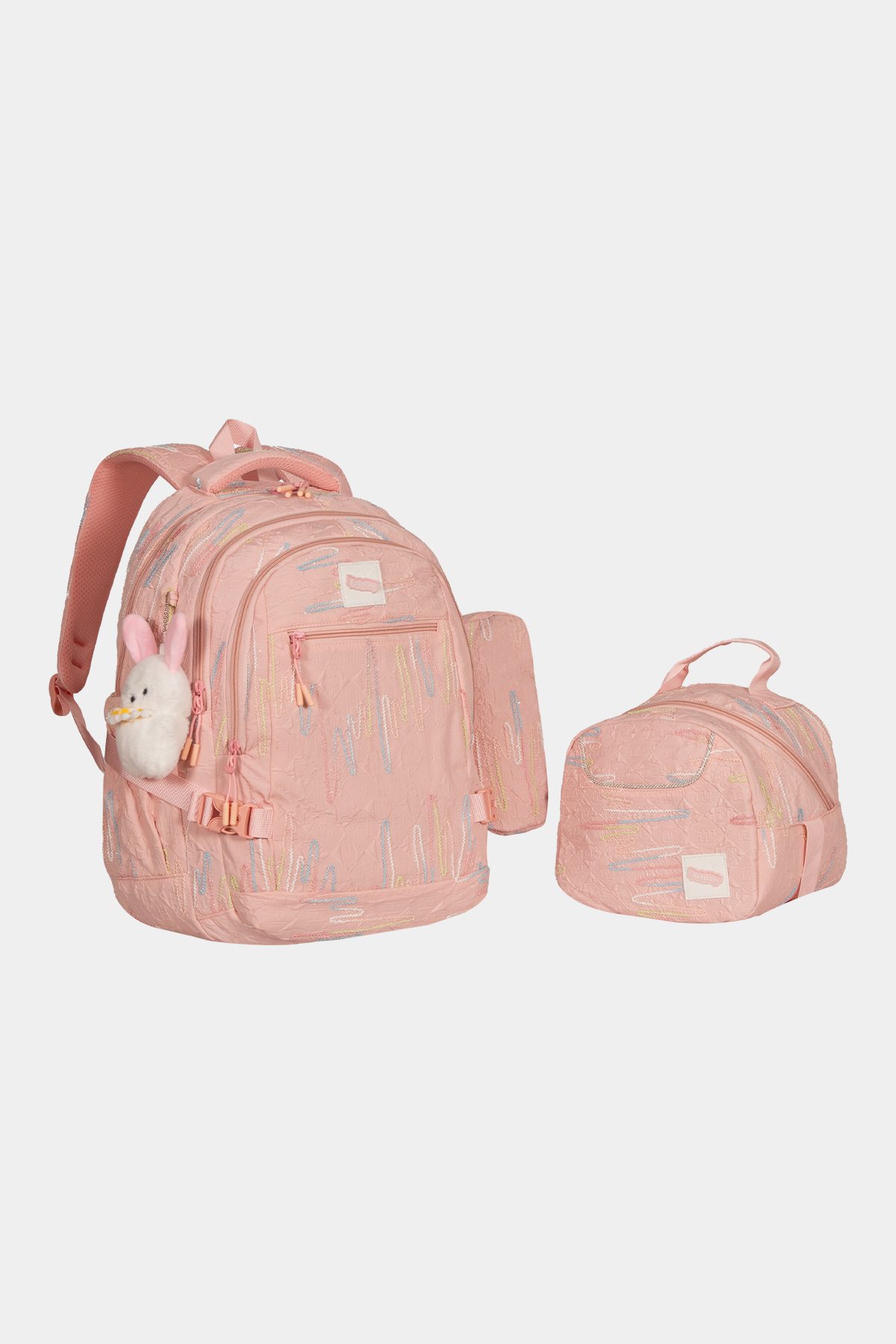 1430 Beslenme Ve Kalemlikli İlkokul Sırt Çantası Takımı RENK: Pembe resmi