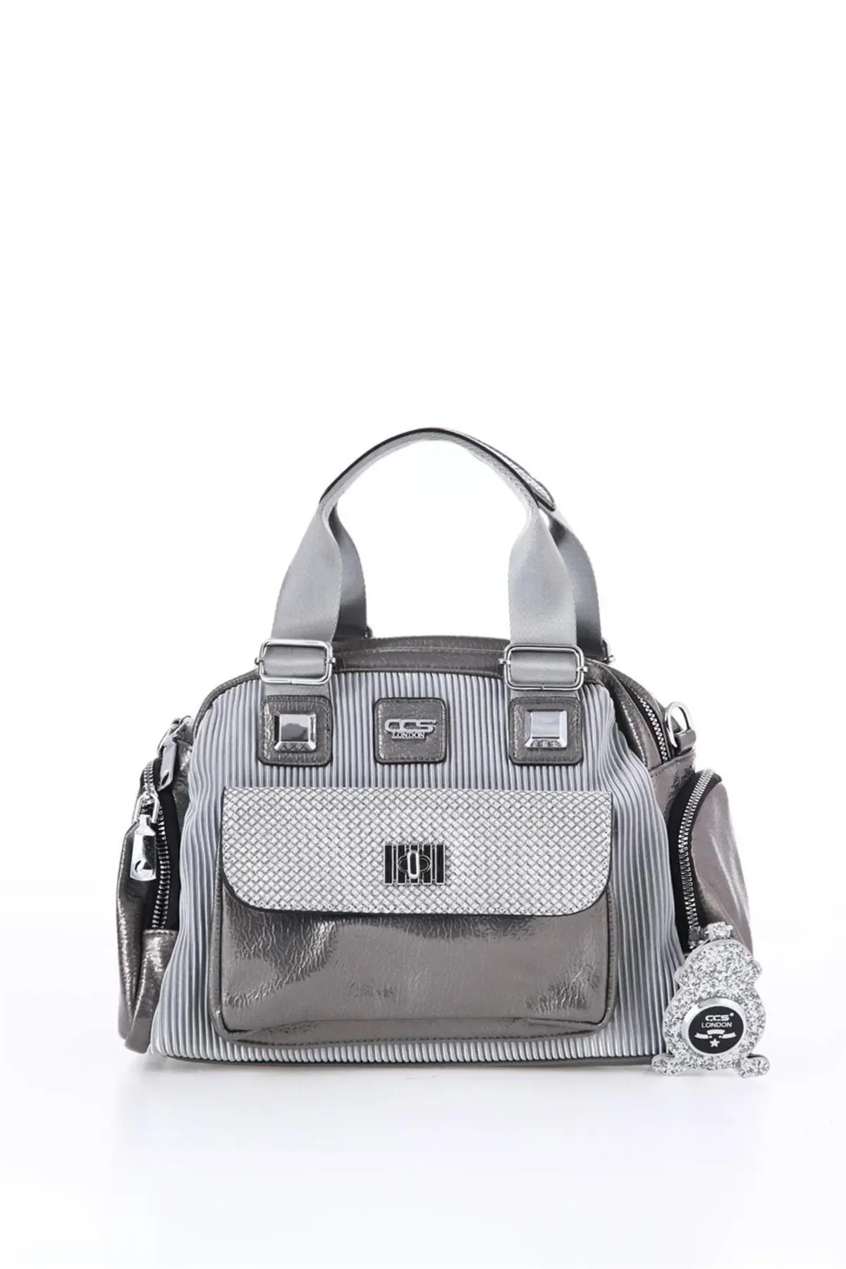 17116 Omuz Askılı Kadın El Çantası RENK: Gümüş resmi