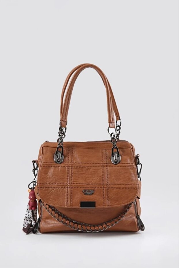 17392 Kadın Omuz Çantası RENK: Camel resmi