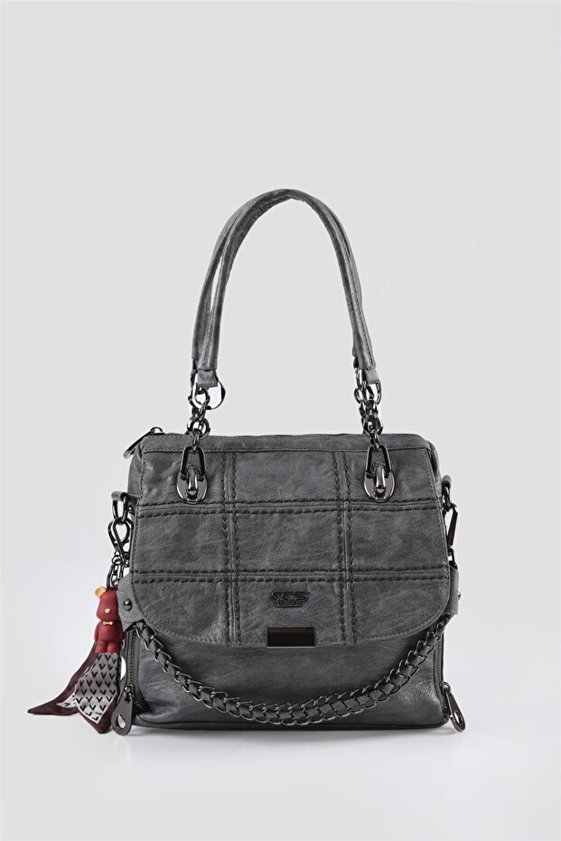 17392 Kadın Omuz Çantası RENK: Gri resmi
