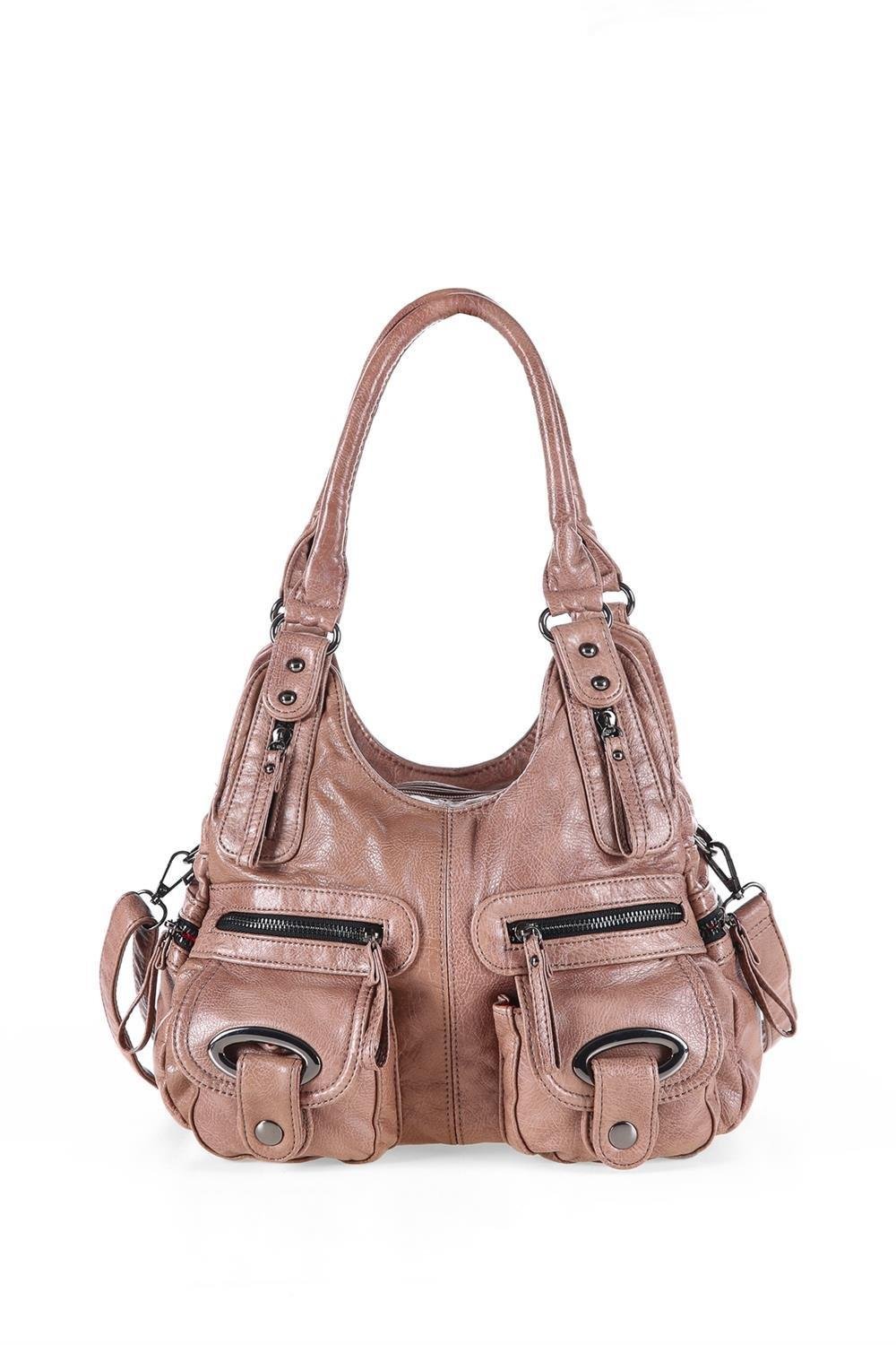 17494 Kadın Omuz Askılı Kol Çantası RENK: Taba resmi