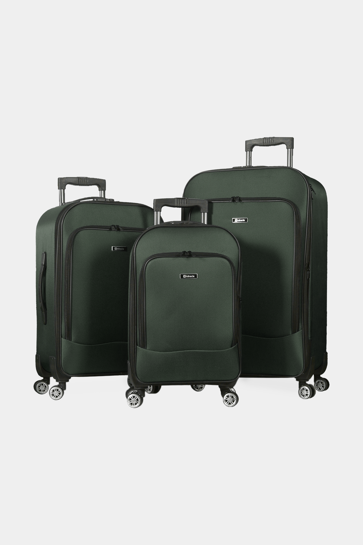 50 Miracle 4 Teker Havlu Kumaş Valiz Seti RENK: Haki resmi