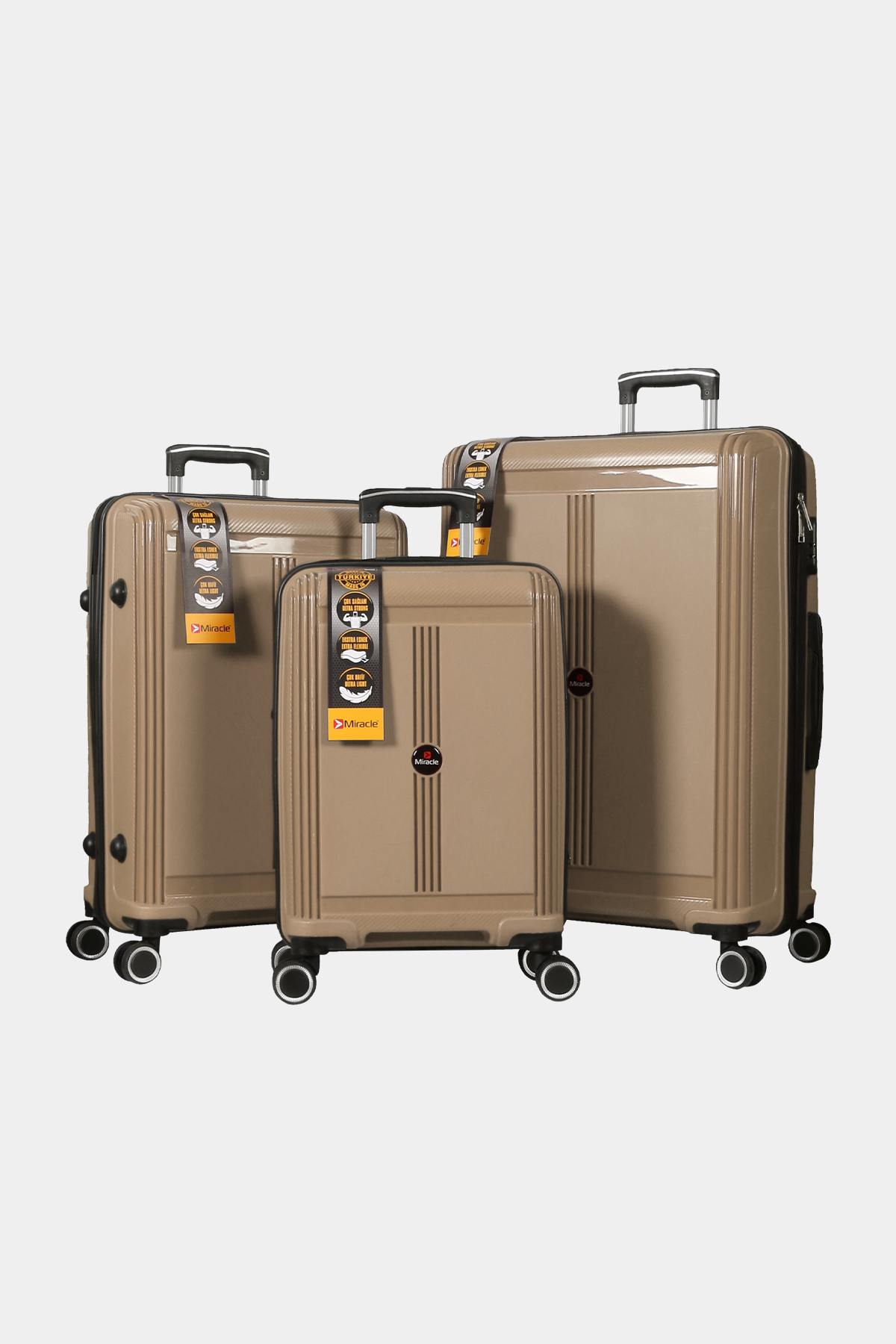 1019 Miracle PP Valiz Seti RENK: Vizon resmi