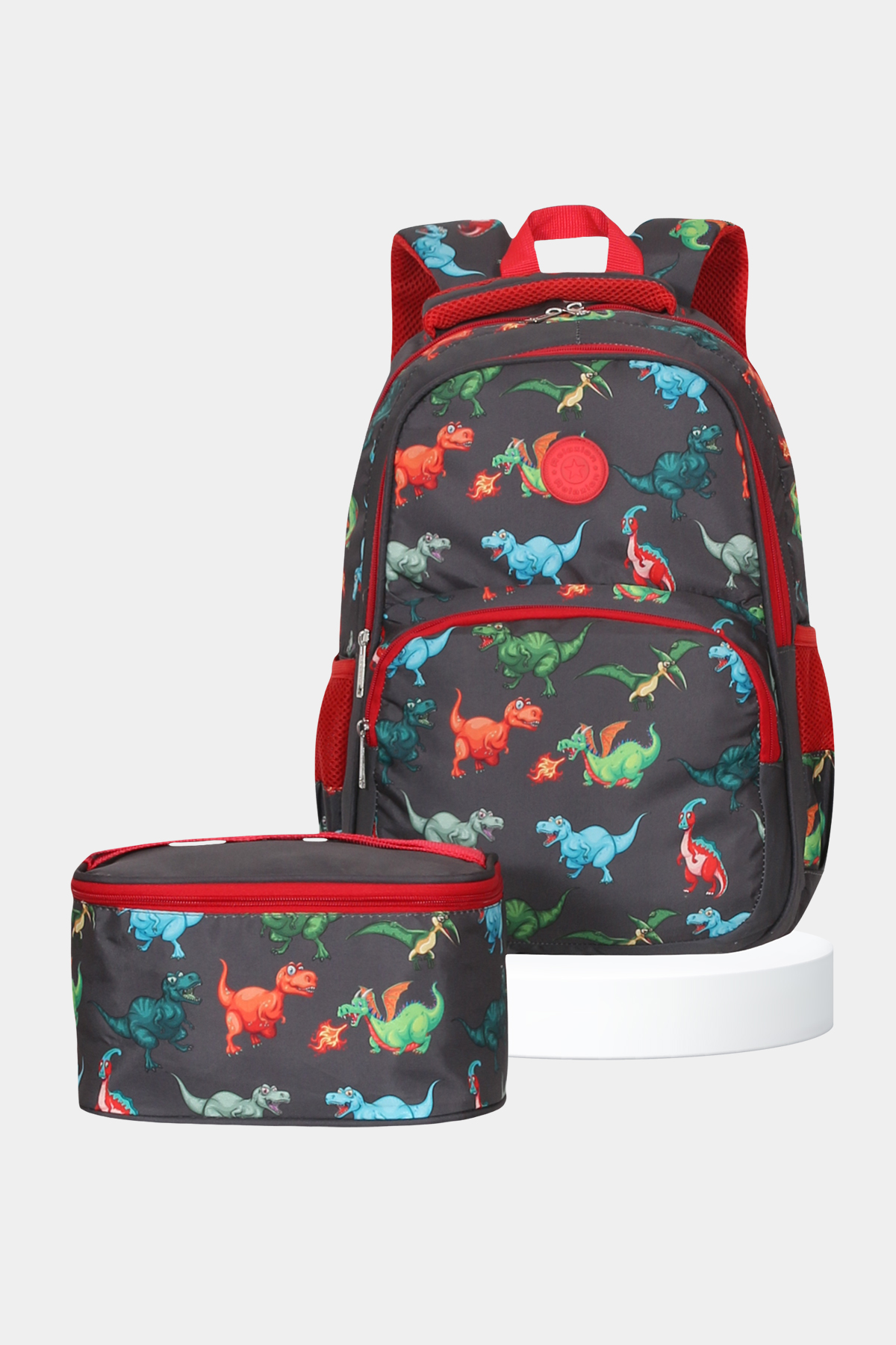 1360 Beslenmeli Okul Sırt Çantası Takımı DESEN: DİNAZOR resmi