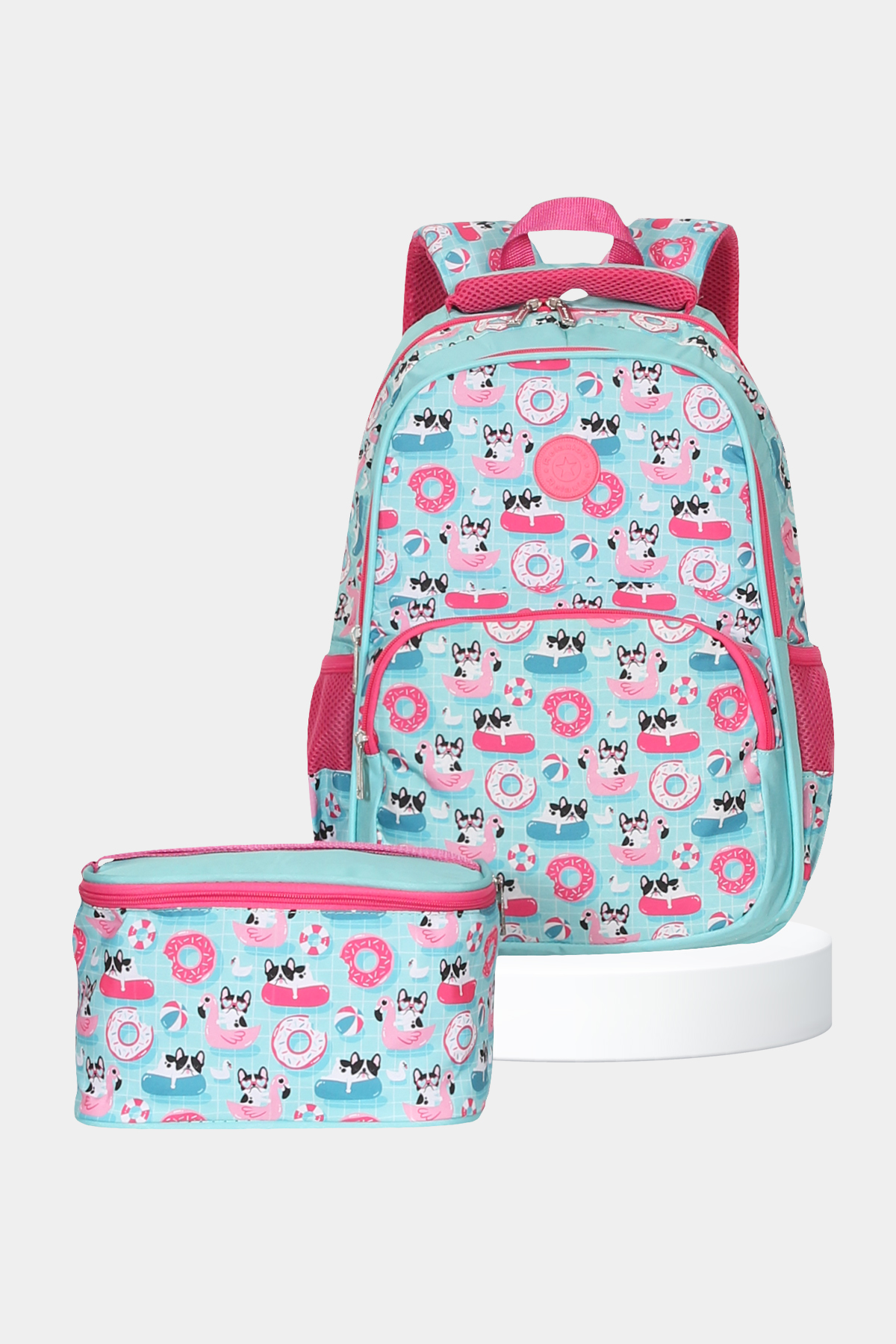 1360 Beslenmeli Okul Sırt Çantası Takımı DESEN: FLAMİNGO resmi