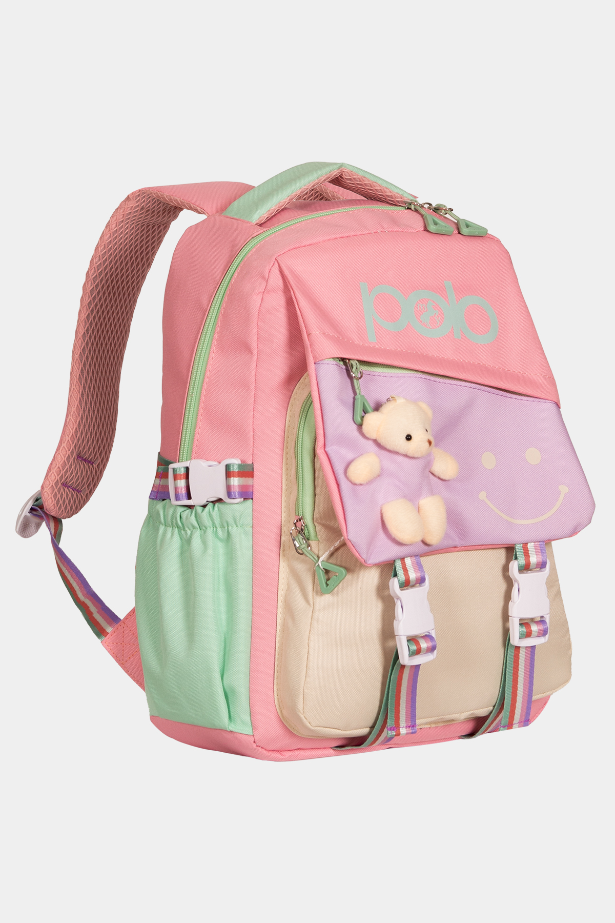 2015 Ayıcıklı İlkokul Çantası RENK: PUDRA resmi