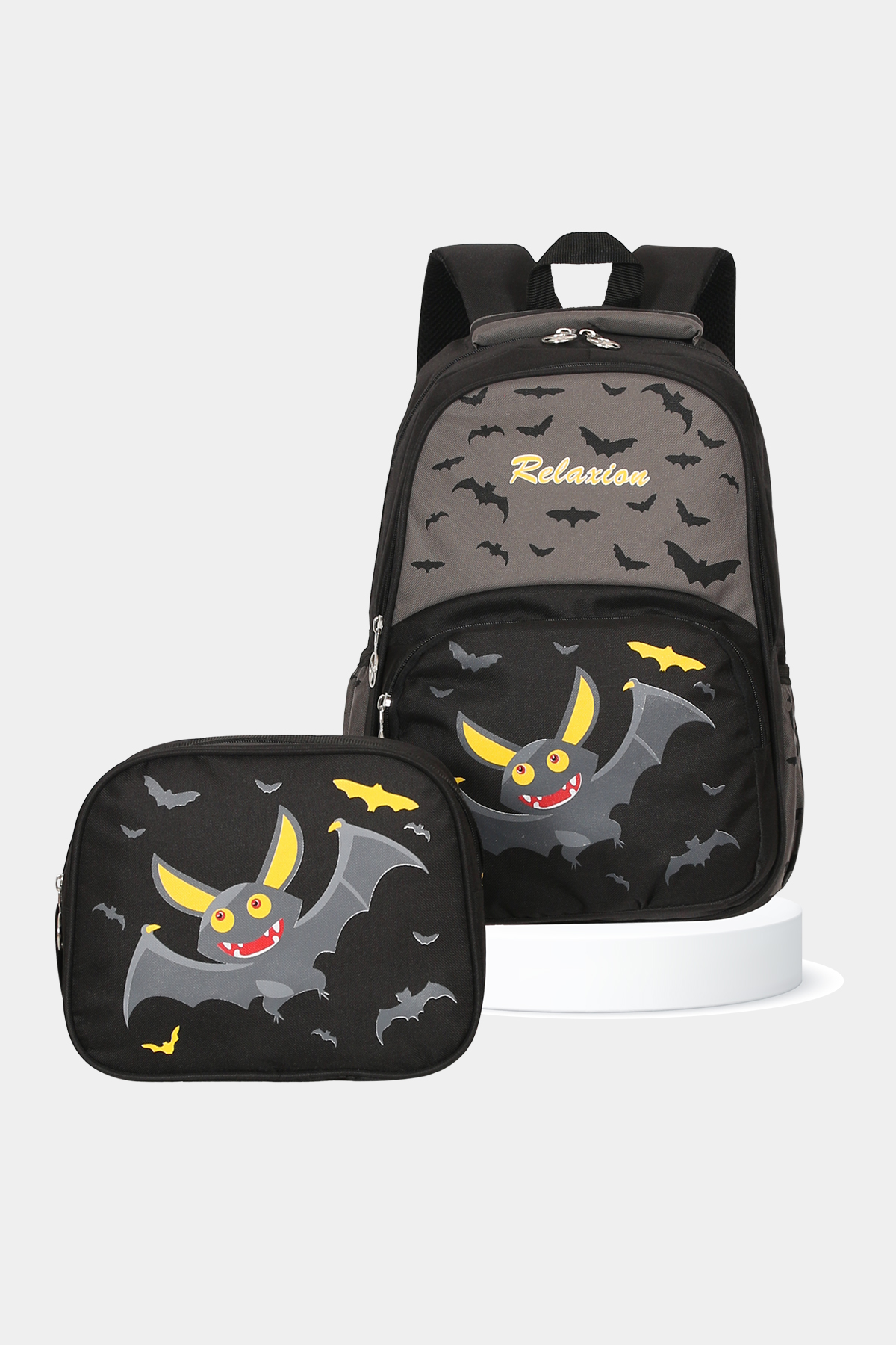 1340 Beslenmeli İlkokul Sırt Çantası Takımı DESEN: YARASA resmi