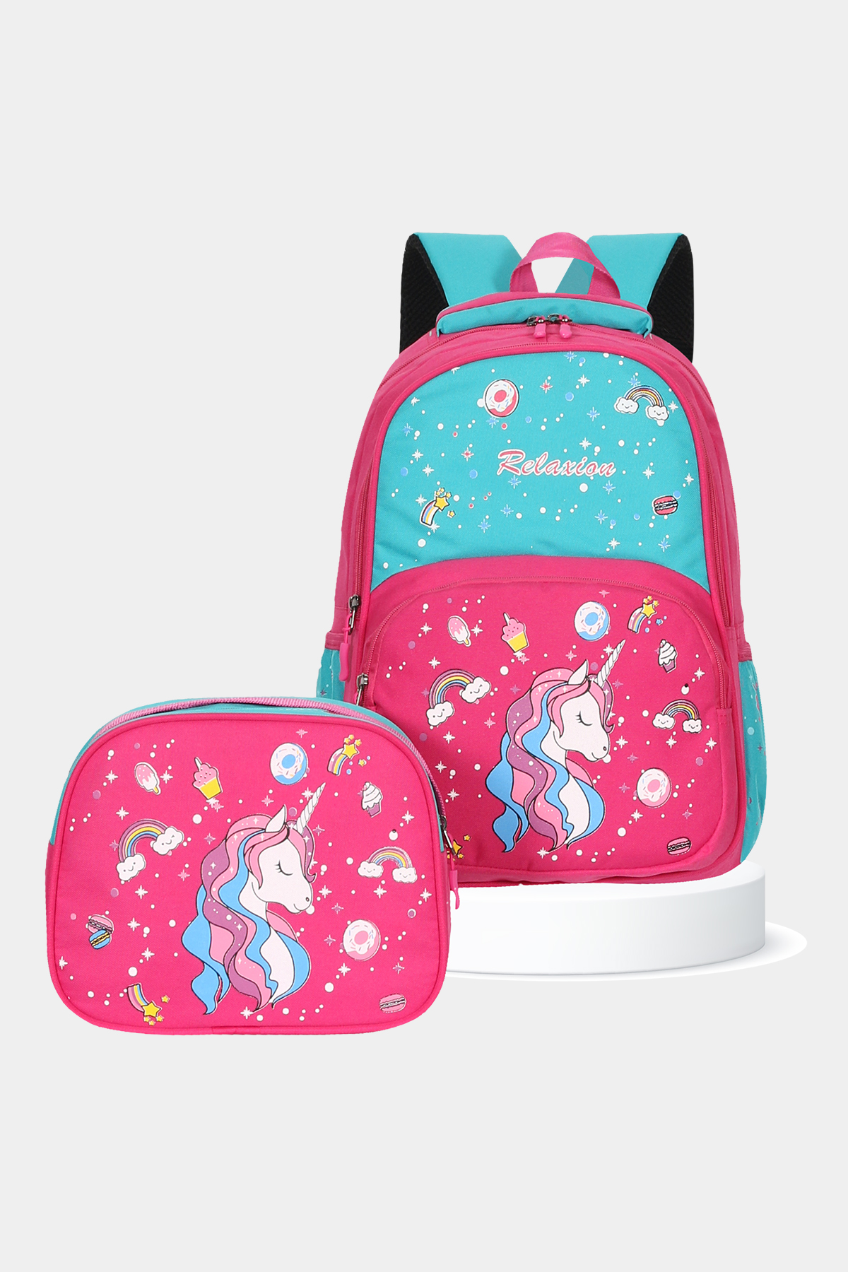 1340 Beslenmeli İlkokul Sırt Çantası Takımı DESEN: UNICORN resmi