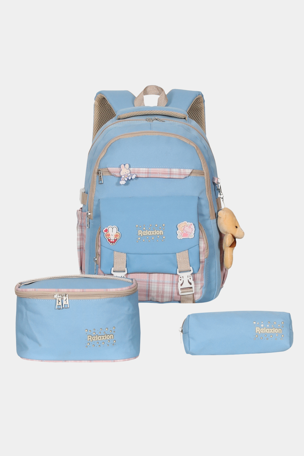 1396 Üçlü Set İlk & Orta Okul Sırt Çantası Takımı RENK: MAVİ resmi