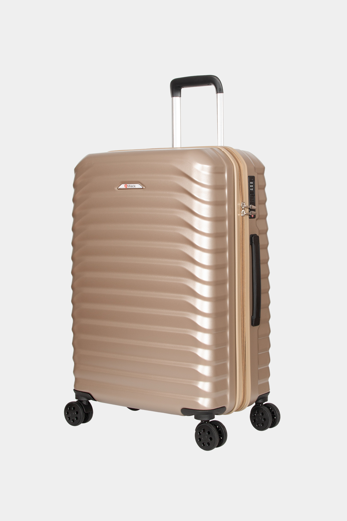 724 Polikarbon Darbeye Dayanıklı Lüks Üçlü Valiz Seti RENK: Bronz resmi