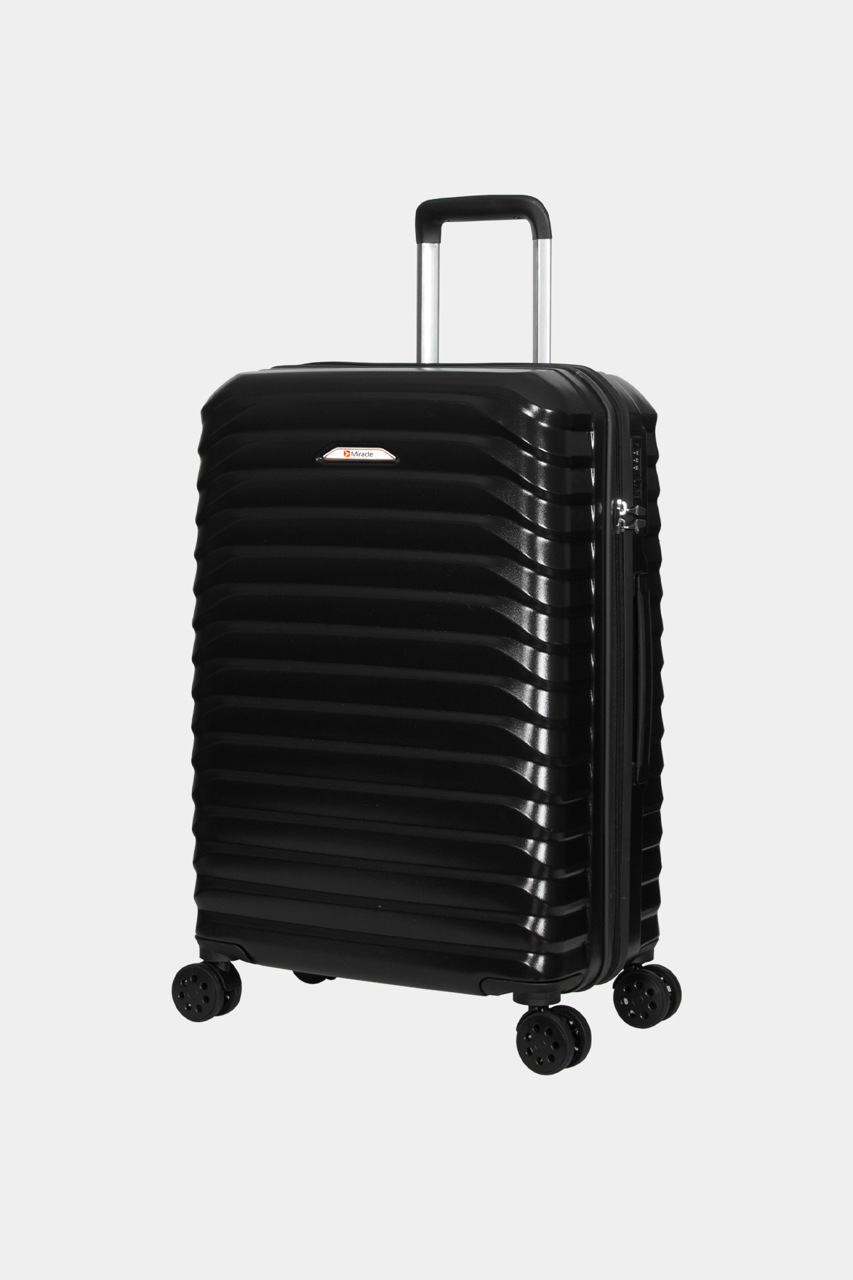 724 Polikarbon Darbeye Dayanıklı Lüks Üçlü Valiz Seti RENK: Siyah resmi