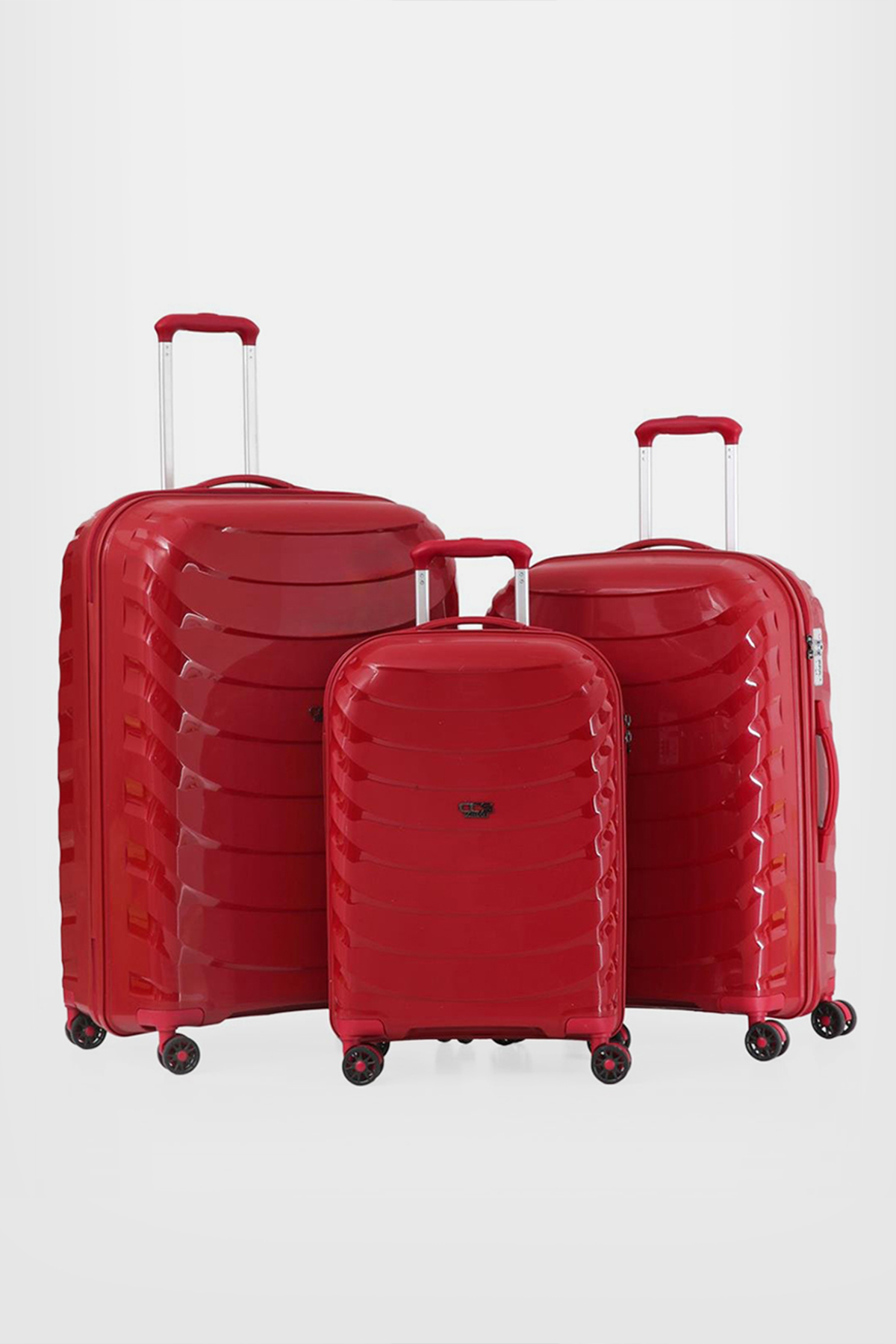 5263 Polipropilen Üçlü Valiz Seti RENK: Bordo resmi