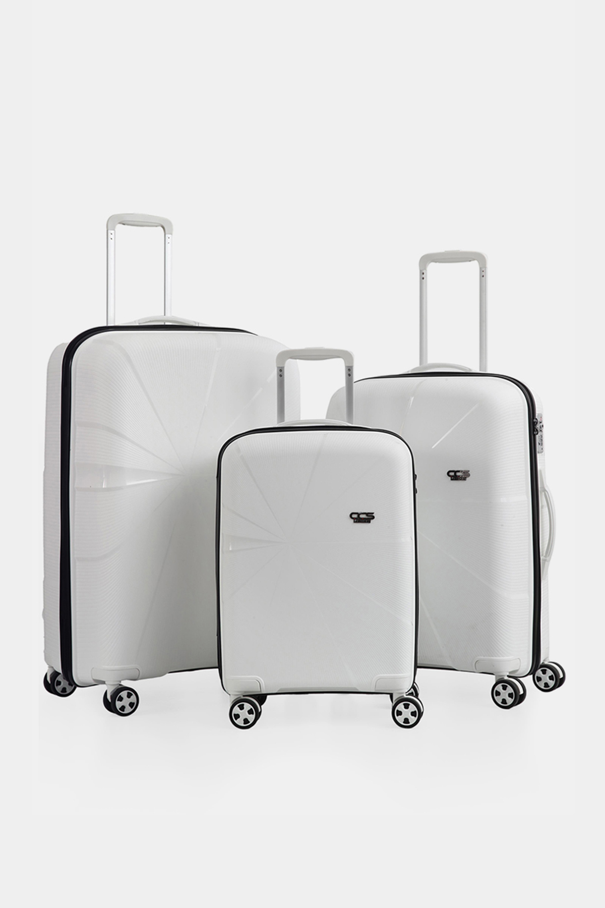 5264 Polipropilen 3 lü Valiz Seti RENK: Beyaz resmi