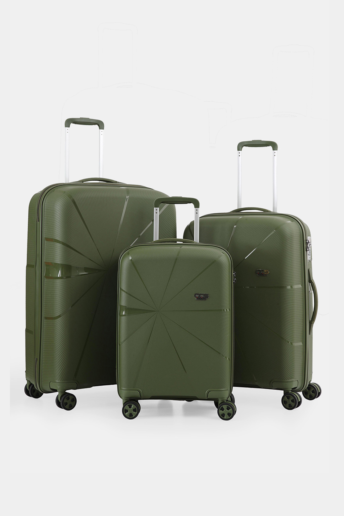 5264 Polipropilen 3 lü Valiz Seti RENK: Haki resmi