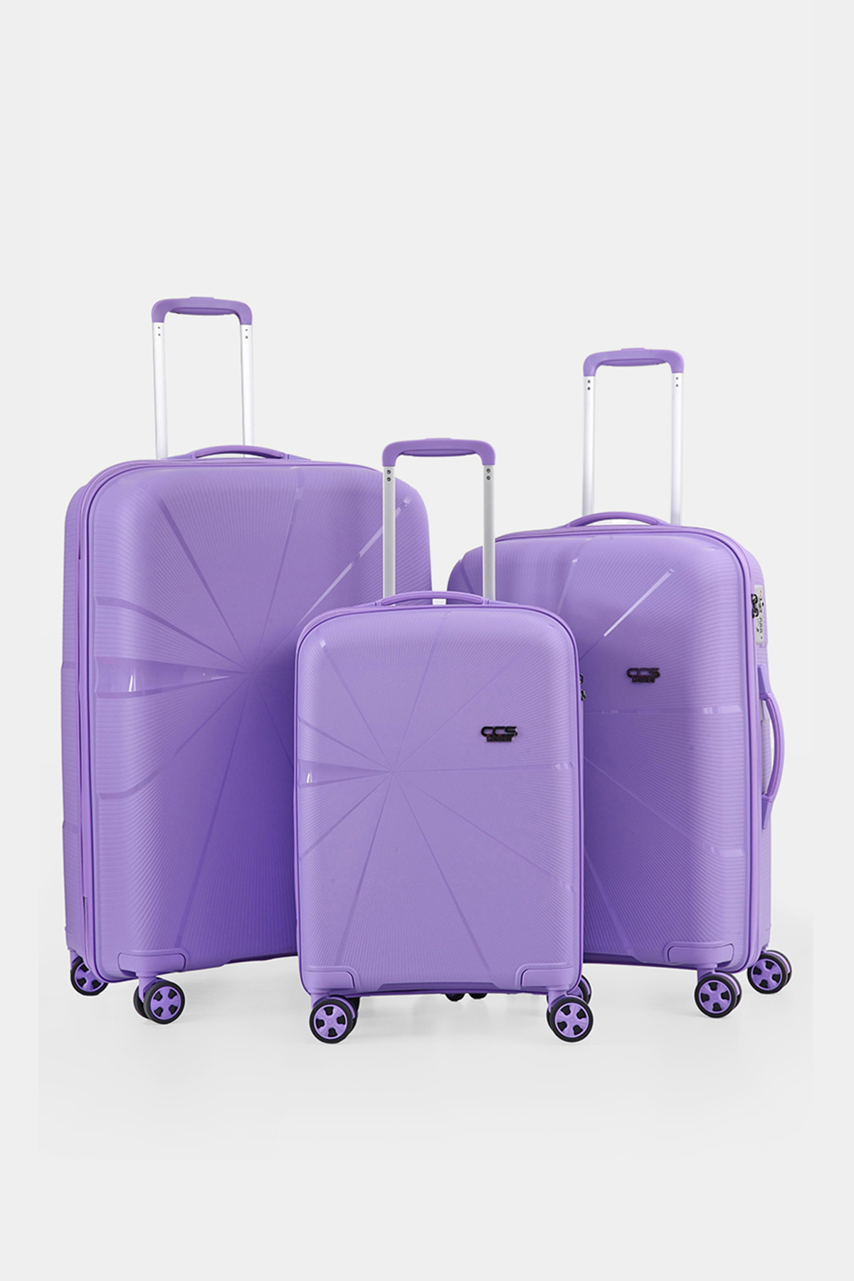 5264 Polipropilen 3 lü Valiz Seti RENK: Mor resmi