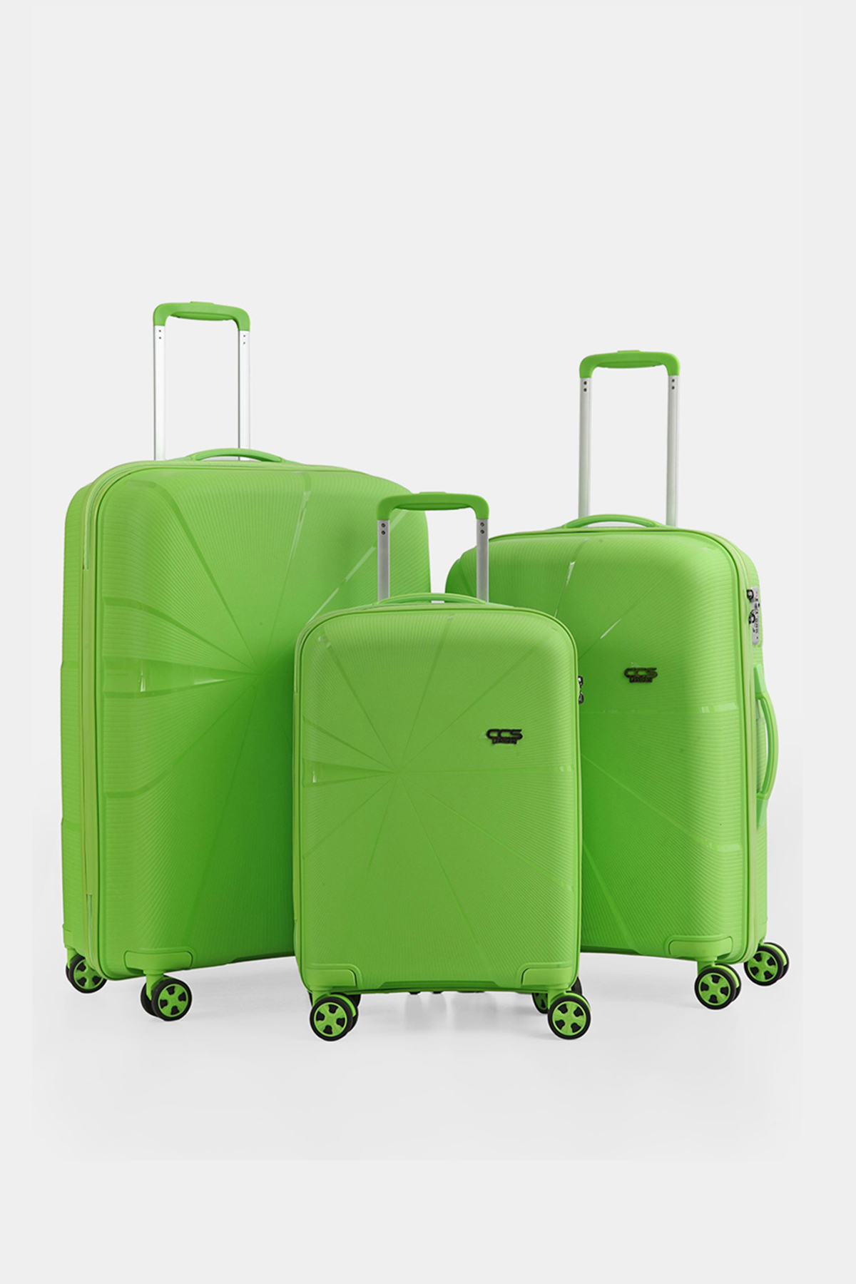 5264 Polipropilen 3 lü Valiz Seti RENK: Yeşil resmi
