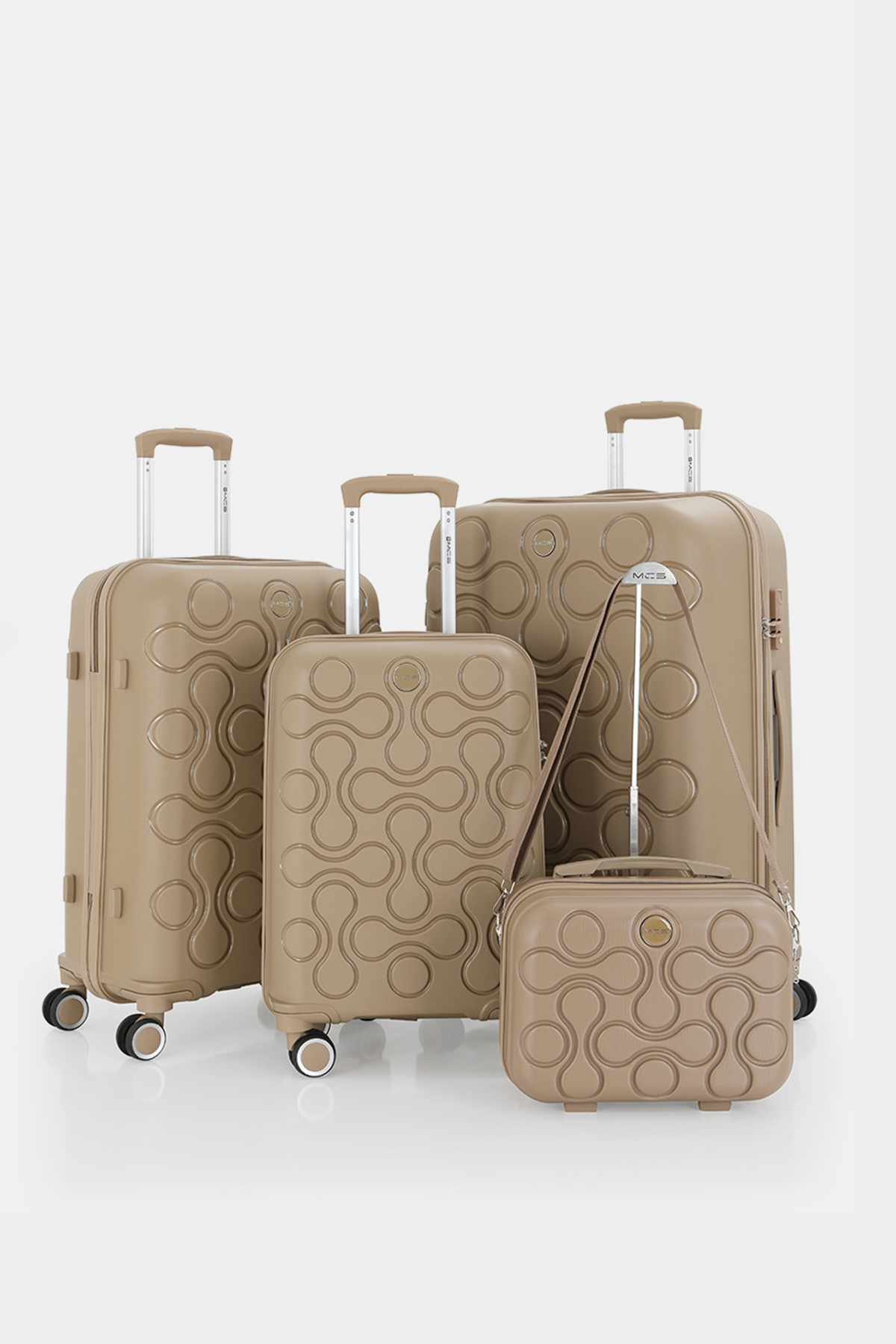 376 Polipropilen 4'lü Valiz Seti  RENK: Şampanya resmi