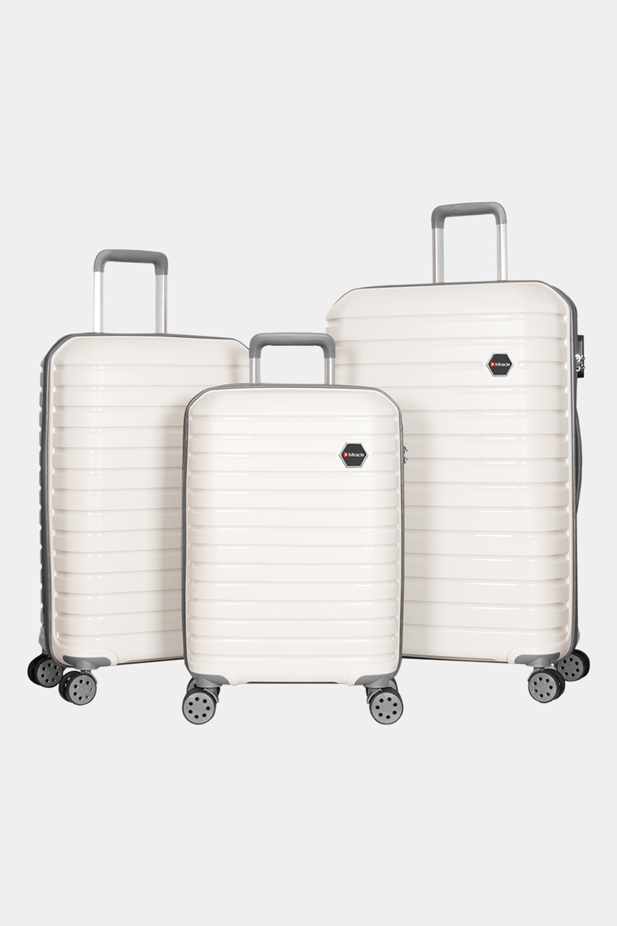 663 Polikarbon Üçlü Valiz Seti RENK: K. Gri resmi